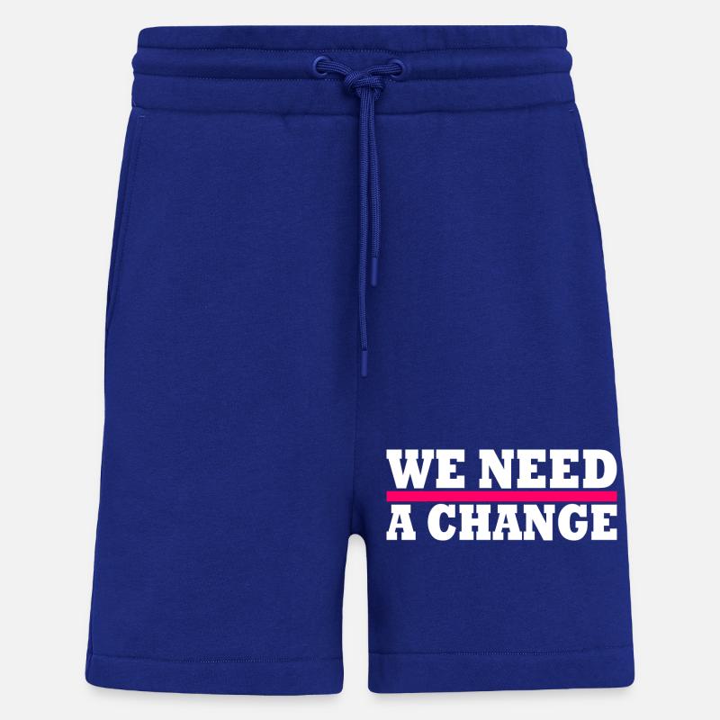 We need a change - Shorts - made by SPREAD - Iconic Blue