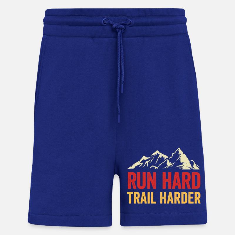 Laufen Sie hart. Härterer Trail. - Shorts - made by SPREAD - Iconic Blue