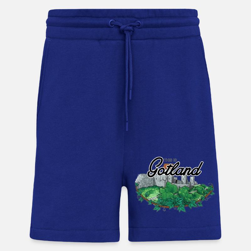 Das ist Gotland - Der Ringwall - Shorts - made by SPREAD - Iconic Blue