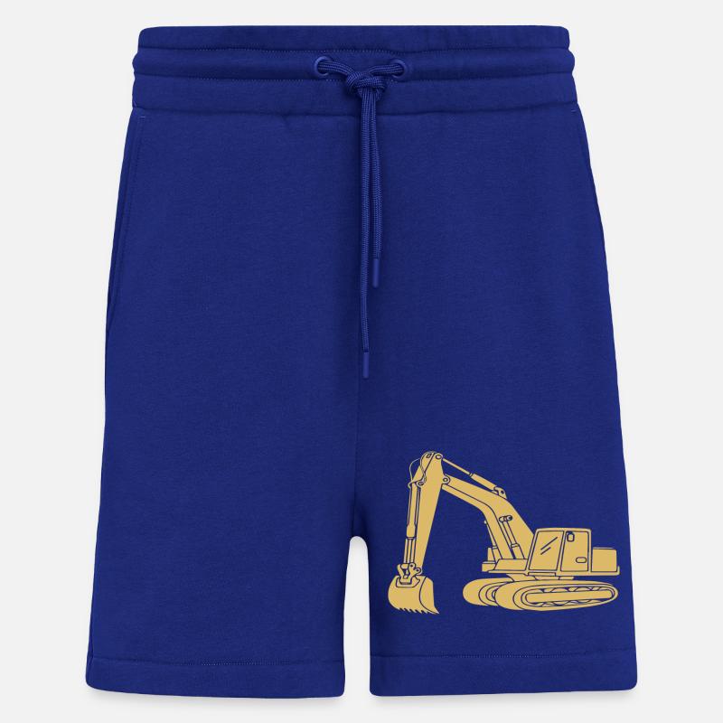 Baggerfahrer Silhouette - Baugeräteführer - Shorts - made by SPREAD - Iconic Blue