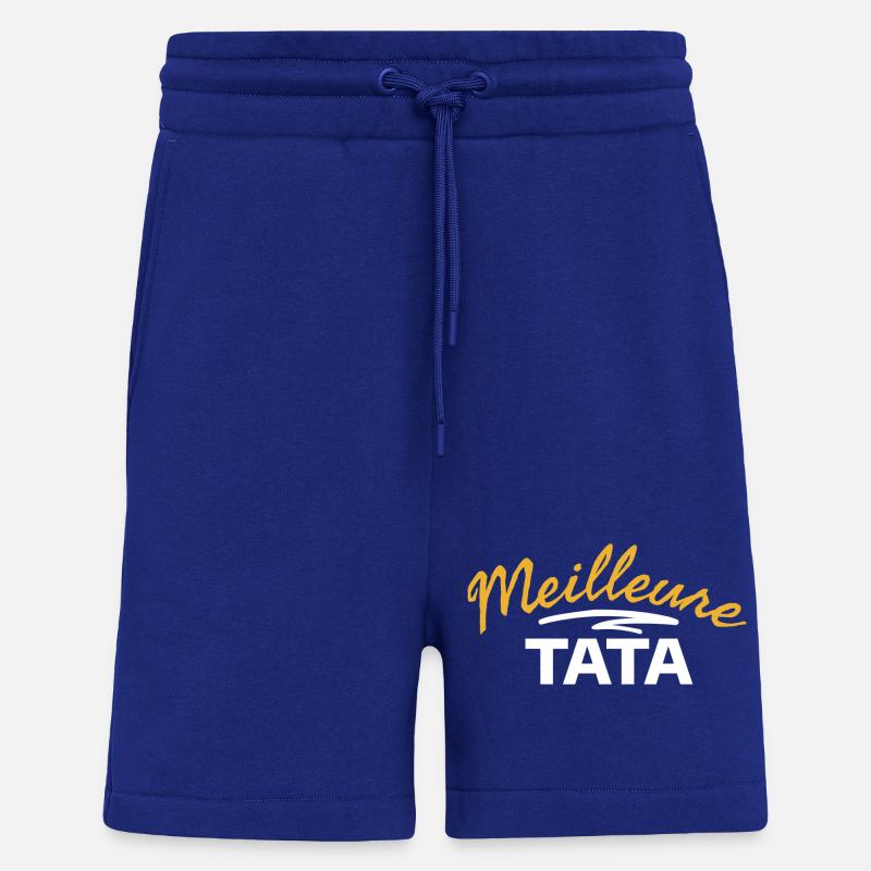 Design d'Expression Paternée TATA Mère - Short bio décontracté fabriqué en UE - Iconic Blue