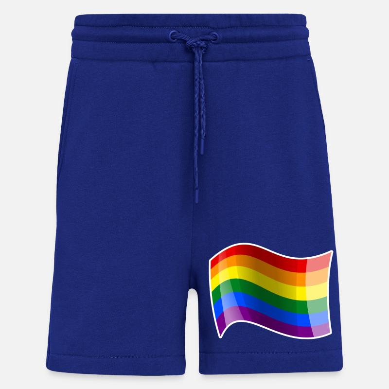 Rainbow Wave Energy Shimmer - Shorts - made by SPREAD - Iconic Blue