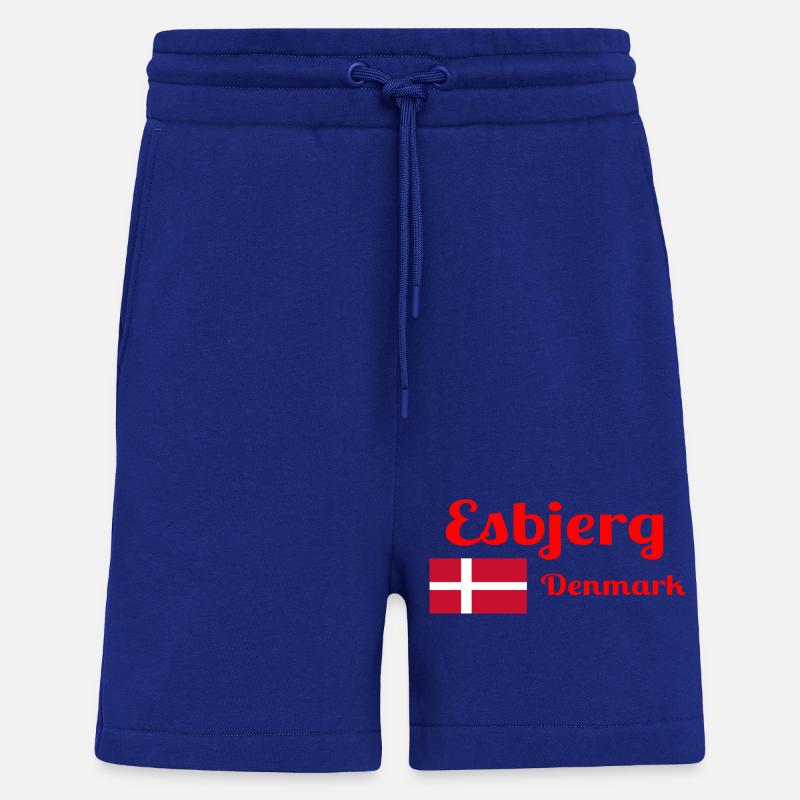 Esbjerg, Danemark - Imprimés élégants - Short bio décontracté fabriqué en UE - Iconic Blue