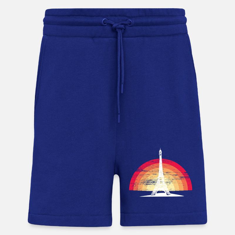 Sunset in Paris - with Eiffel Tower - Shorts - made by SPREAD - Iconic Blue