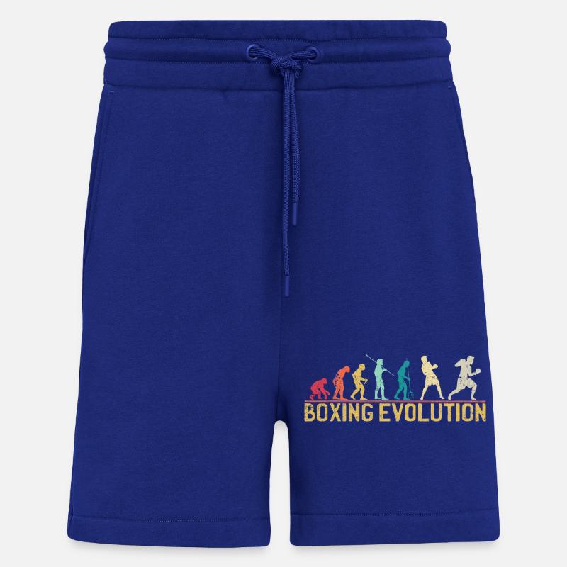 Boxing Evolution Progression Design - Shorts - made by SPREAD - Iconic Blue