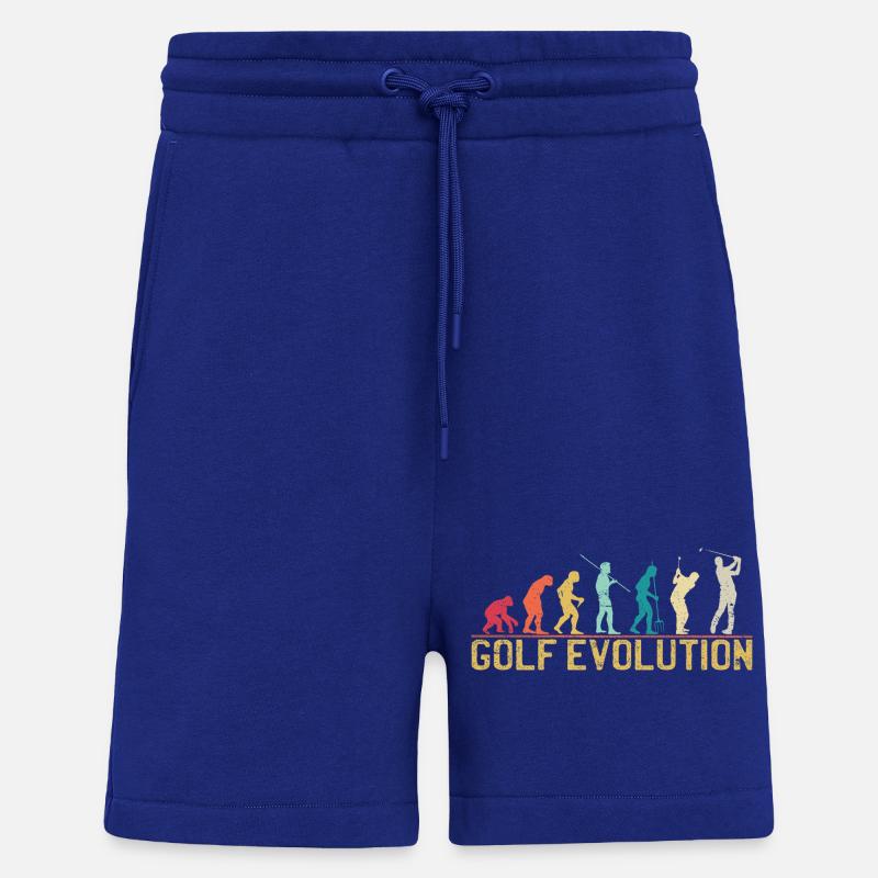 Golf Evolution Silhouette Design - Shorts - made by SPREAD - Iconic Blue
