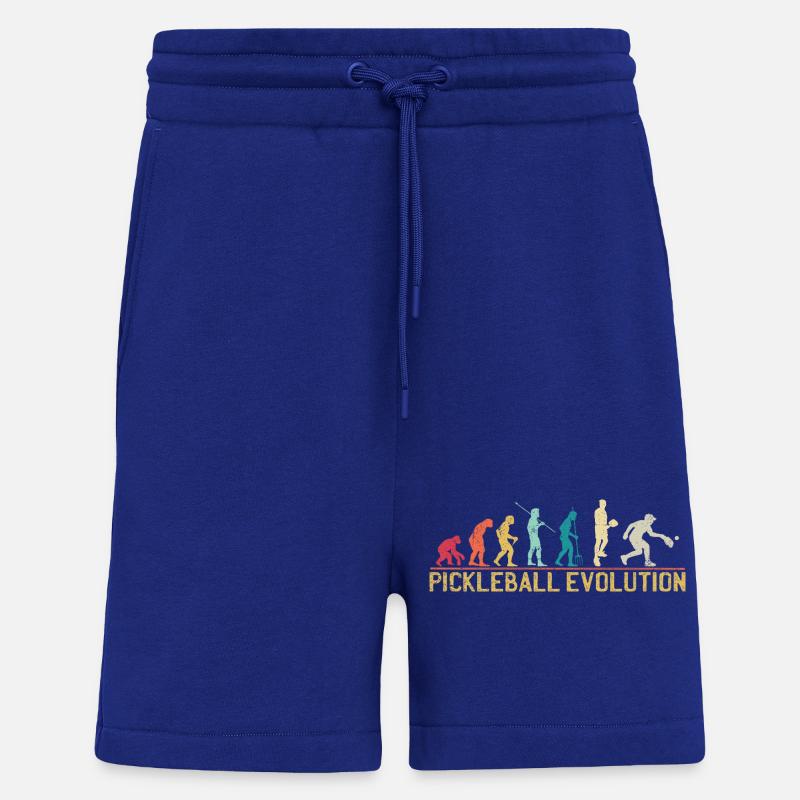 Pickleball Evolution Progression Design - Shorts - made by SPREAD - Iconic Blue