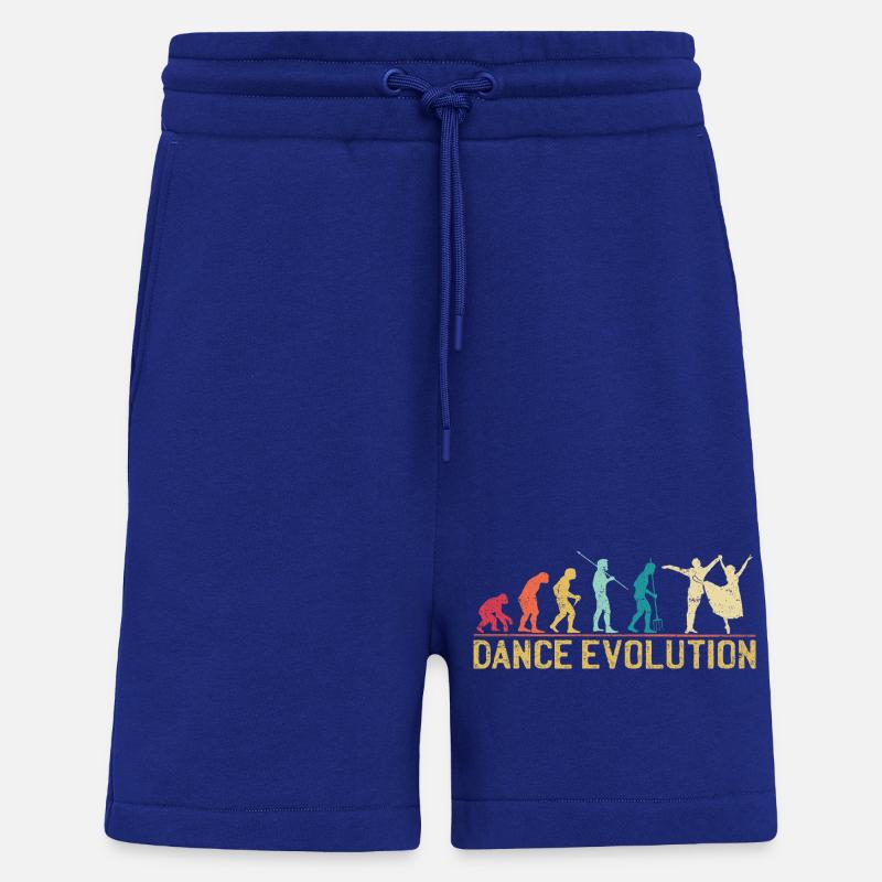 Dance Evolution Silhouette Design - Shorts - made by SPREAD - Iconic Blue