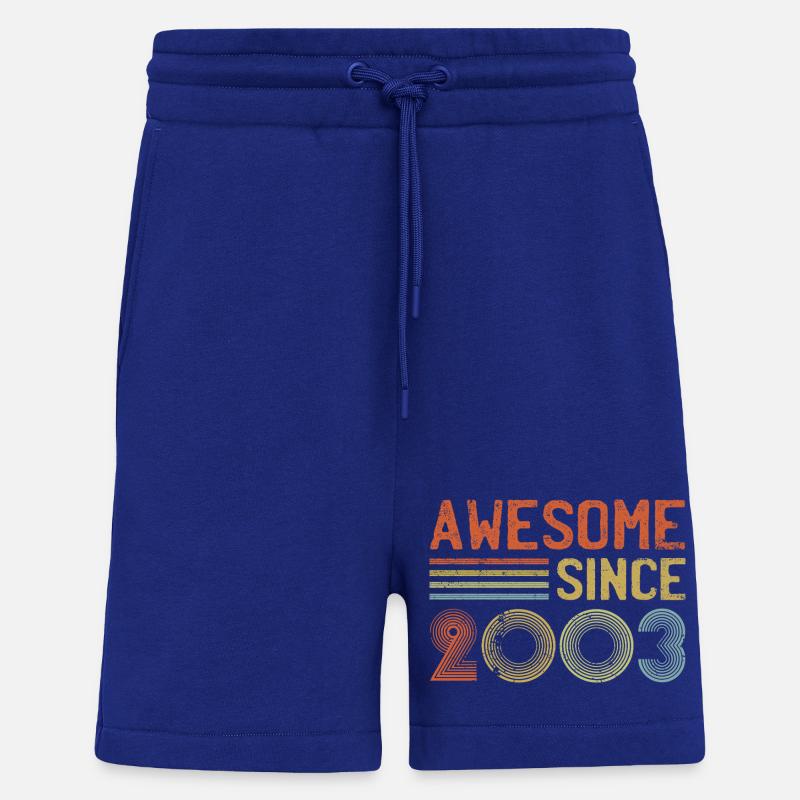 Retro 2003 Feier Diagramm Text - Shorts - made by SPREAD - Iconic Blue