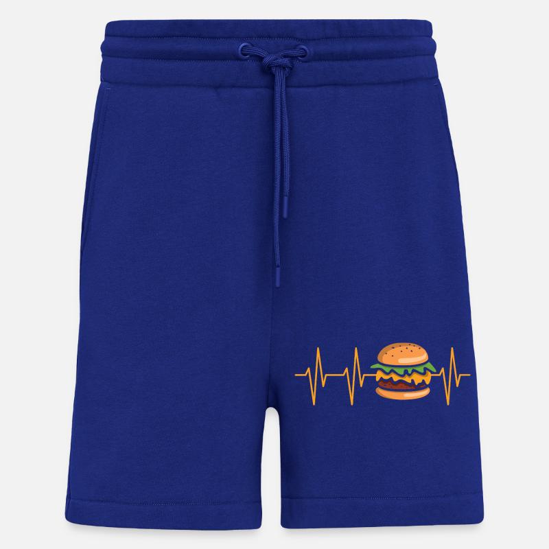 Burger Herzschlag Comic - Shorts - made by SPREAD - Iconic Blue