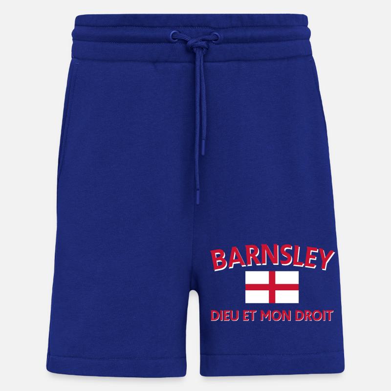 Drapeau Barnsley Devise Design - Short bio décontracté fabriqué en UE - Iconic Blue