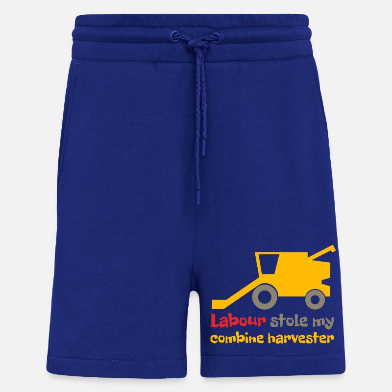 Les ouvriers ont volé ma moissonneuse-batteuse - Short bio décontracté fabriqué en UE - Iconic Blue