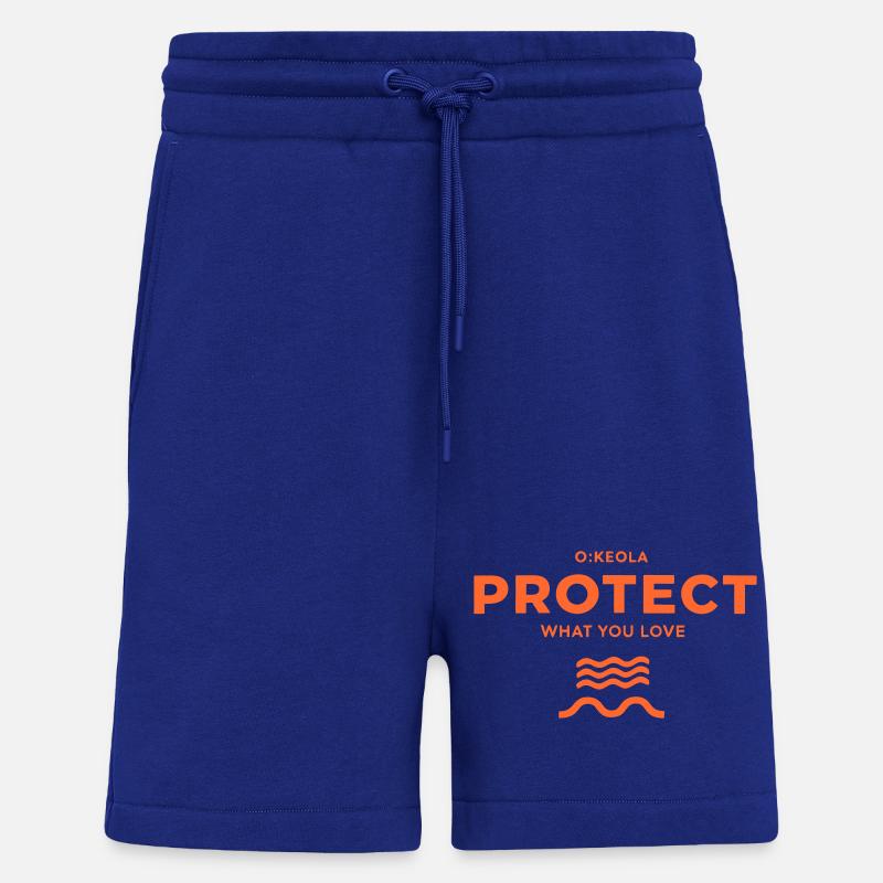 Protégez ce que vous aimez – Océan - Short bio décontracté fabriqué en UE - Iconic Blue