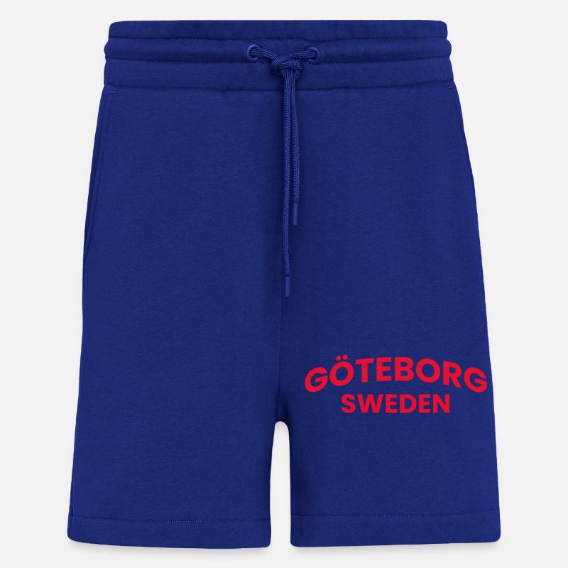Göteborgs Rote Typografie - Shorts - made by SPREAD - Iconic Blue