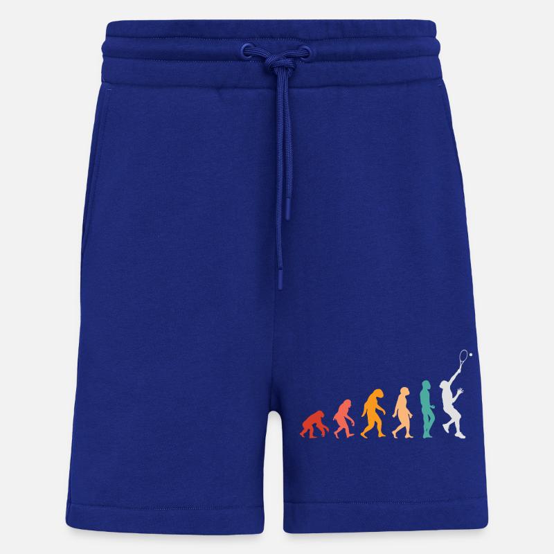 Évolution du tennis - Short bio décontracté fabriqué en UE - Iconic Blue