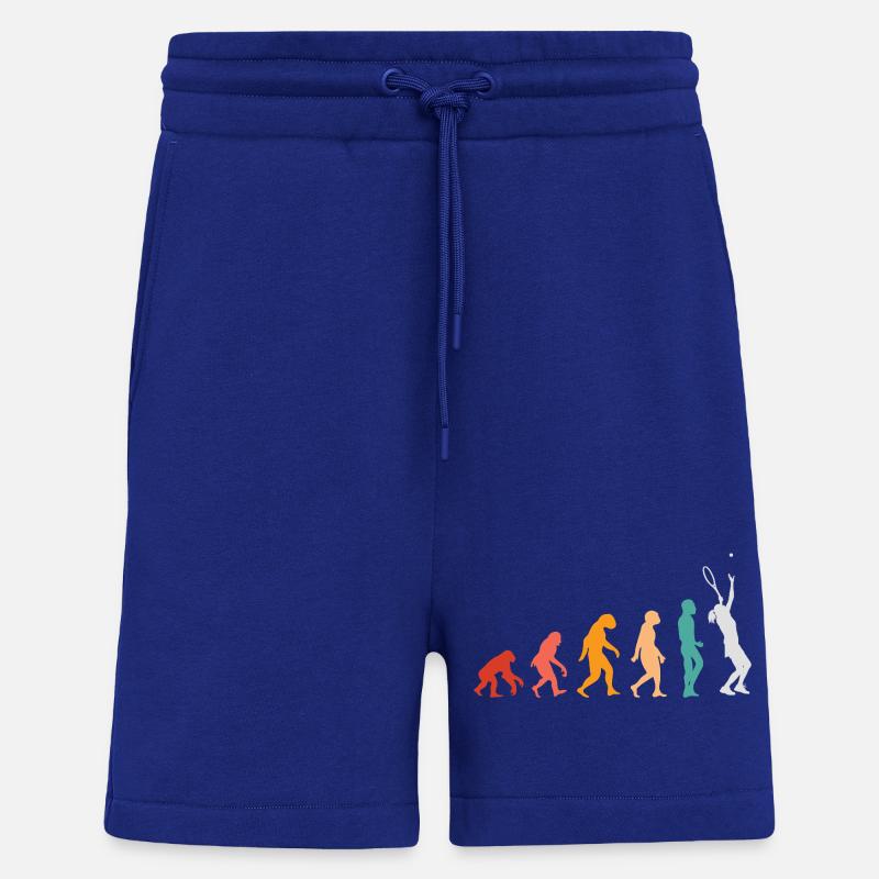 Évolution du tennis - Short bio décontracté fabriqué en UE - Iconic Blue