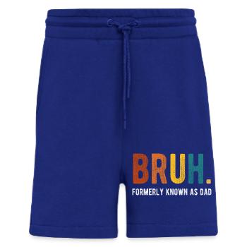 Bruh Anciennement Connu sous le nom de Papa Humour rétro - Short bio décontracté fabriqué en UE - Iconic Blue - Devant