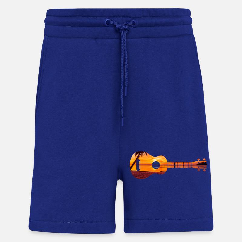 Hawaiian Ukulele Uke Beach Sunset - Shorts - made by SPREAD - Iconic Blue