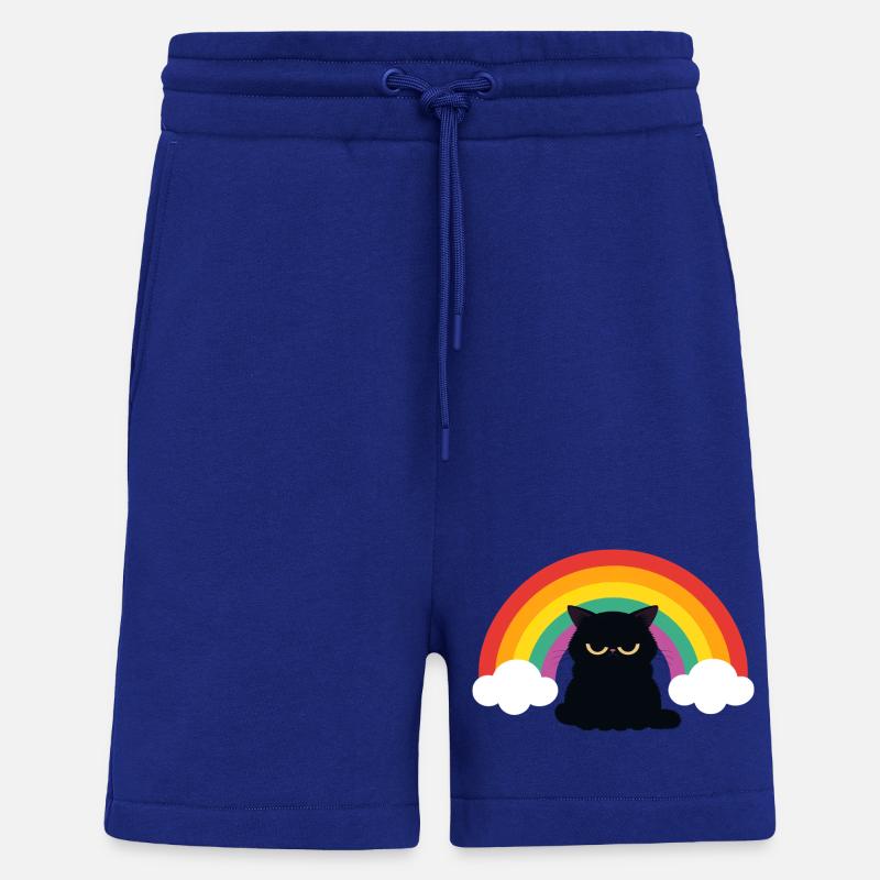 Mürrische Katze unterm Regenbogen - Shorts - made by SPREAD - Iconic Blue