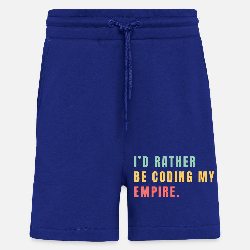 I'd rather be coding my empire - Shorts - made by SPREAD - Iconic Blue