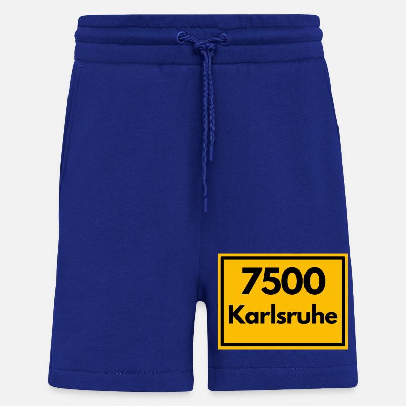 ANCIEN CODE POSTAL 7500 KARLSRUHE FÄCHERSTADT - Short bio décontracté fabriqué en UE - Iconic Blue