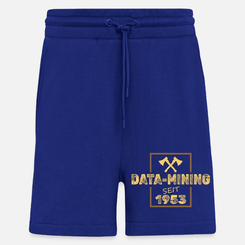 Exploration de données en 1953 - Short bio décontracté fabriqué en UE - Iconic Blue