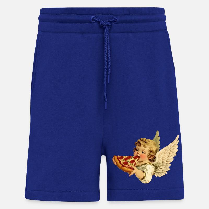 Pizza Cherub – Engelchen mit Pepperoni - Shorts - made by SPREAD - Iconic Blue
