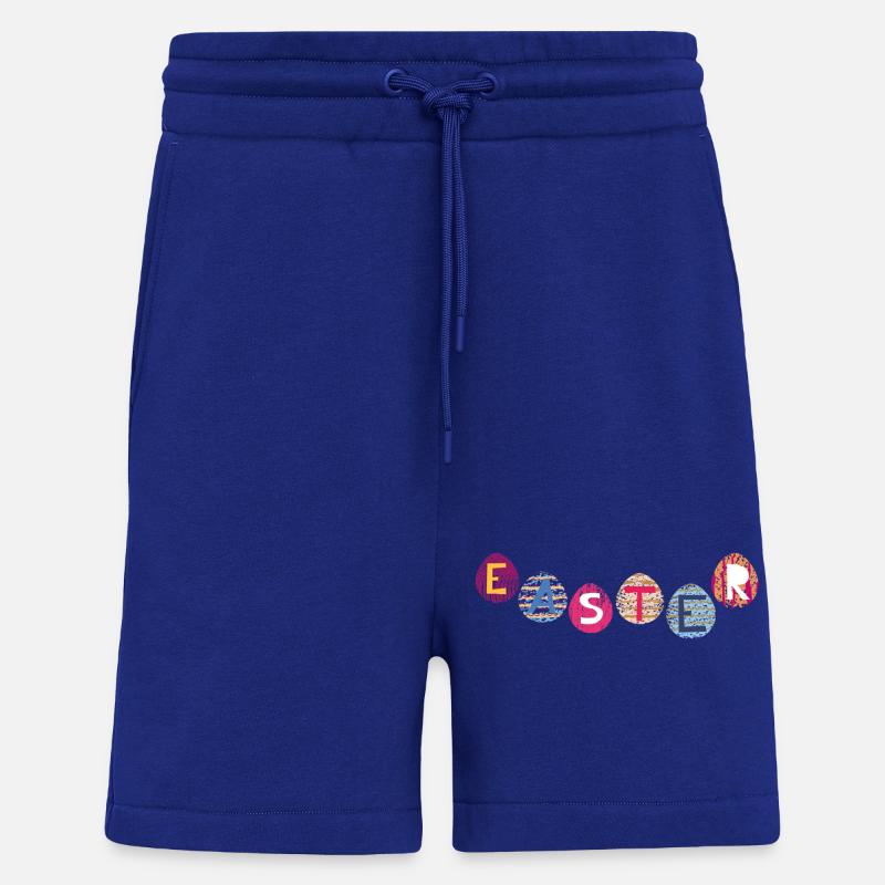 Osterbuchstaben auf bunten Eiern - Shorts - made by SPREAD - Iconic Blue