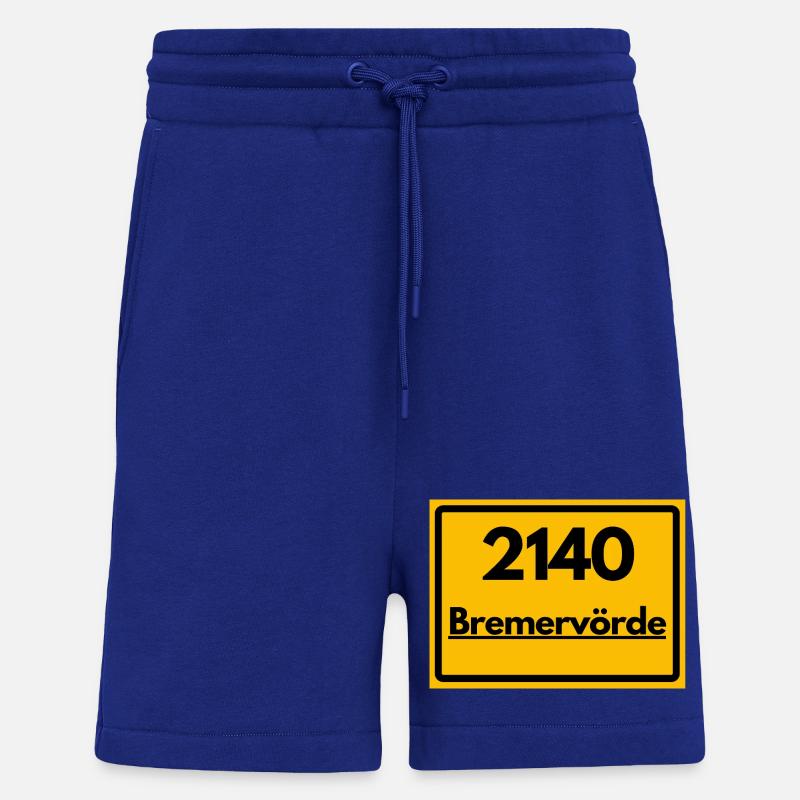 OLD POSTCODE POSTCODE RETRO 2140 BREMERVÖRDE - Shorts - made by SPREAD - Iconic Blue