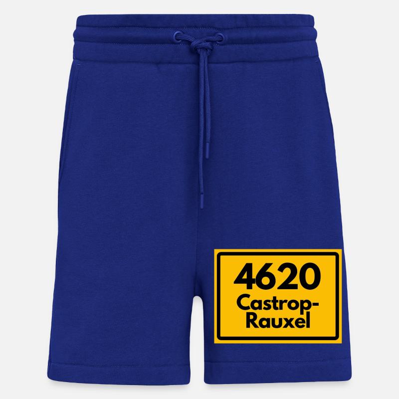 ANCIEN CODE POSTAL RETRO 4620 CASTROP-RAUXEL - Short bio décontracté fabriqué en UE - Iconic Blue
