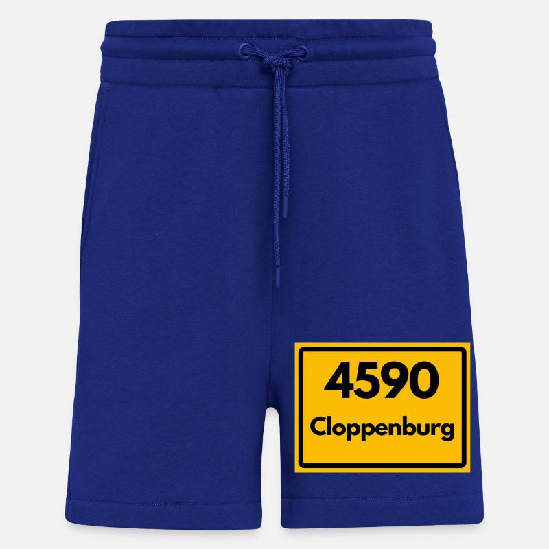 ANCIEN CODE POSTAL RETRO 4590 CLOPPENBURG - Short bio décontracté fabriqué en UE - Iconic Blue