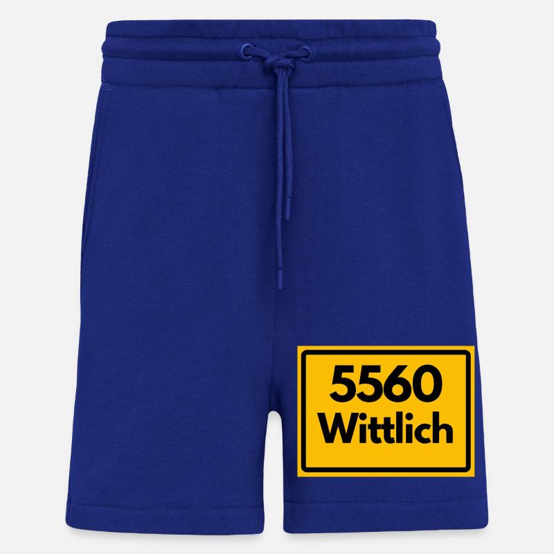 ANCIEN CODE POSTAL RETRO 5560 WITTLICH - Short bio décontracté fabriqué en UE - Iconic Blue