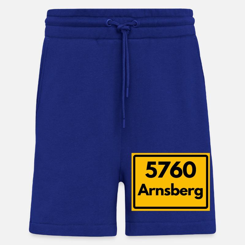 OLD POSTCODE POSTCODE RETRO 5760 ARNSBERG - Shorts - made by SPREAD - Iconic Blue