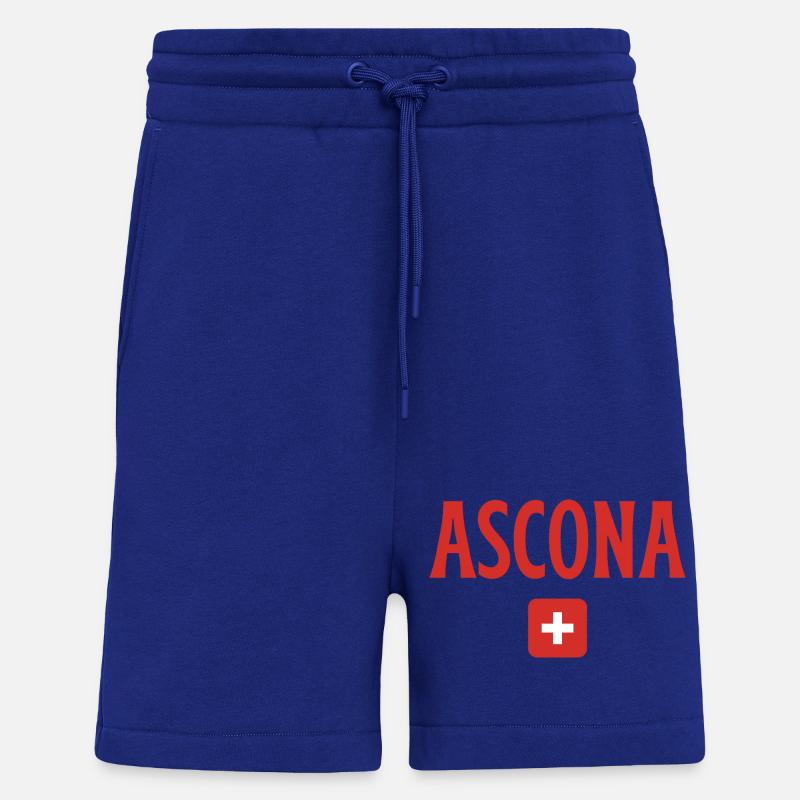 Ascona Drapeau suisse - Short bio décontracté fabriqué en UE - Iconic Blue