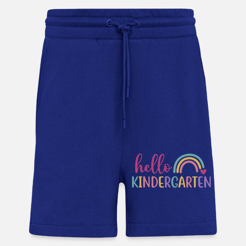 Hello Kindergarten - Back to School Design - Shorts - made by SPREAD - Iconic Blue