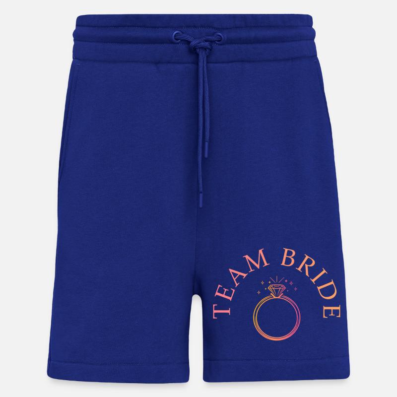 Team Bride - Ring - tilpasselig - Organic relaxed shorts made in EU - Iconic Blue