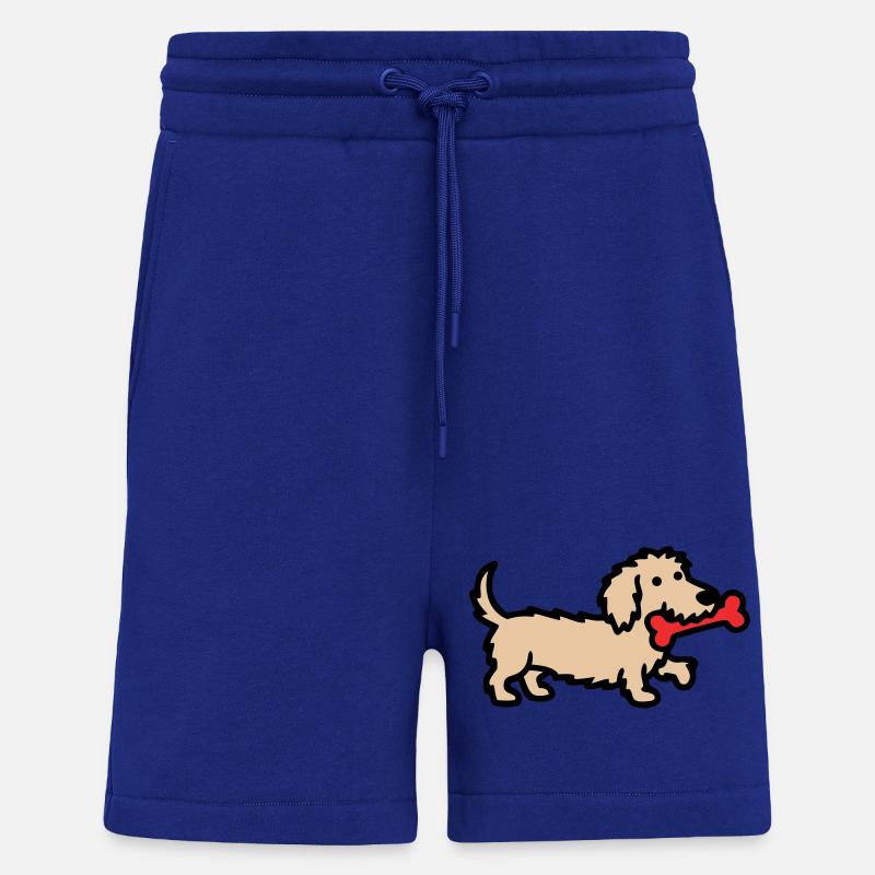 Terrier Doodle Bone Comic - Shorts - made by SPREAD - Iconic Blue