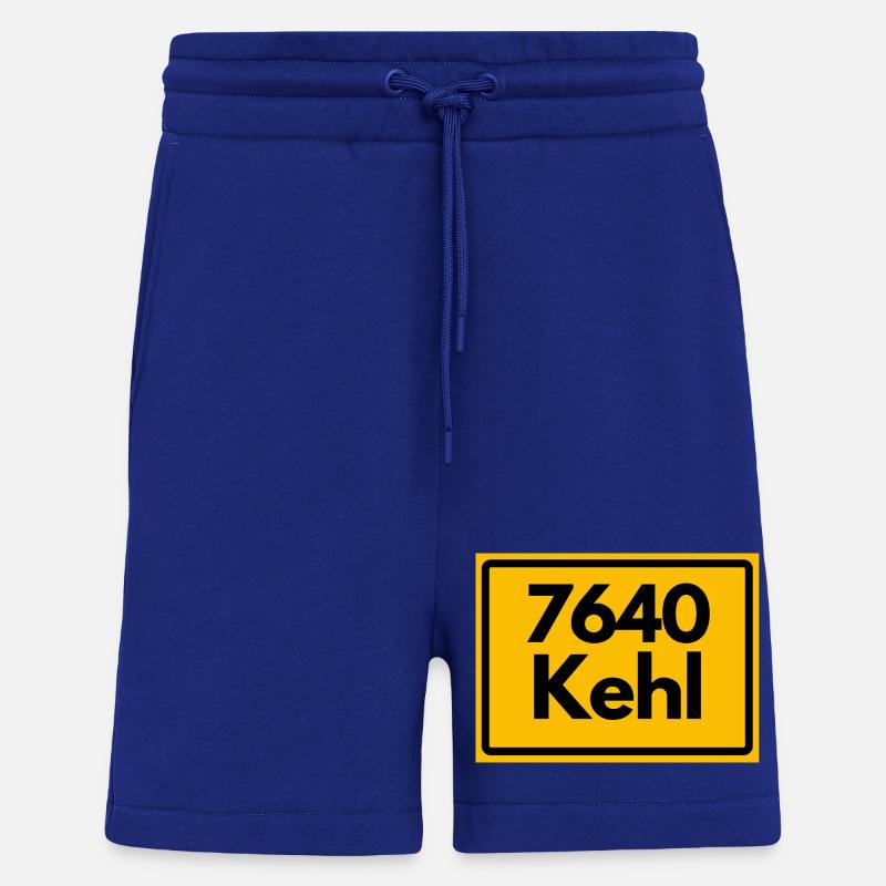 OLD POSTCODE RETRO 7640 KEHL HEIMATSTOLZ - Shorts - made by SPREAD - Iconic Blue