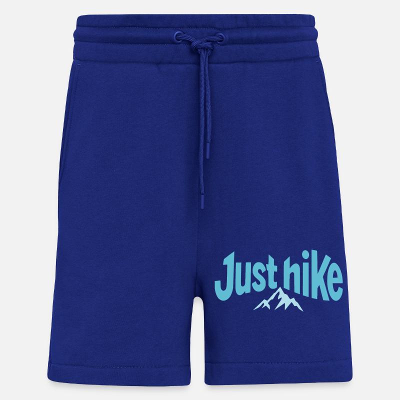Just Hike Design mit Berg - Shorts - made by SPREAD - Iconic Blue