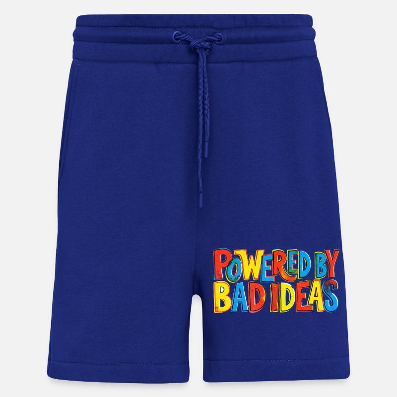 Powered-by-bad-ideas - Shorts - made by SPREAD - Iconic Blue