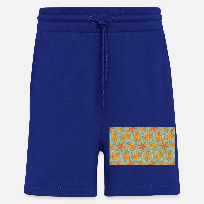 Marée d’automne kaléidoscope - Short bio décontracté fabriqué en UE - Iconic Blue