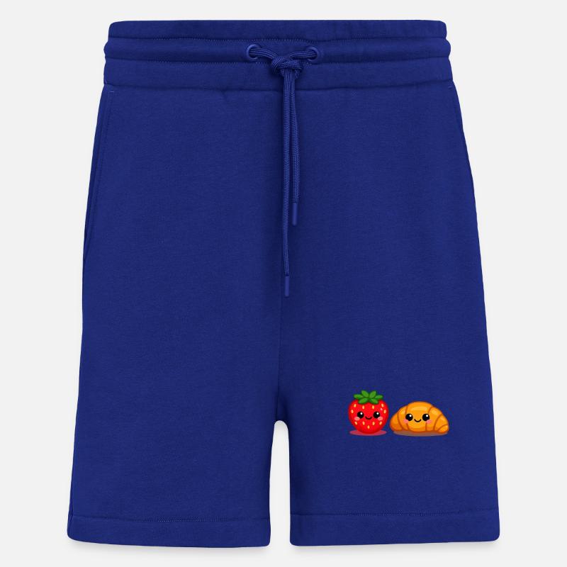 Erdbeer-Croissant-Freunde - Shorts - made by SPREAD - Iconic Blue