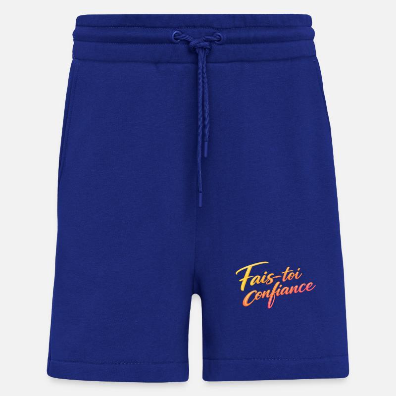 Fais toi confiance — dégradé chaud - Short bio décontracté fabriqué en UE - Iconic Blue
