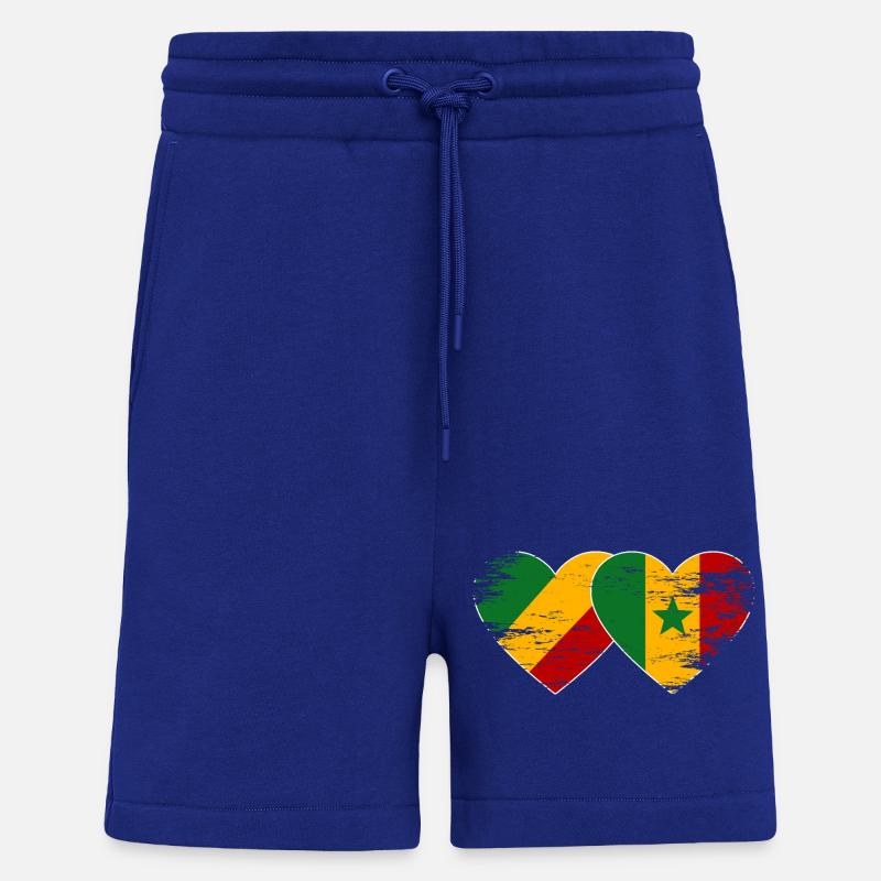 Congo Senegal flag used - Shorts - made by SPREAD - Iconic Blue