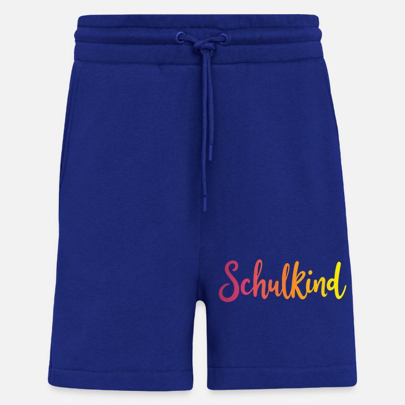 Schulkind Farbverlauf Rot-Gelb - Gradient Script - Shorts - made by SPREAD - Iconic Blue