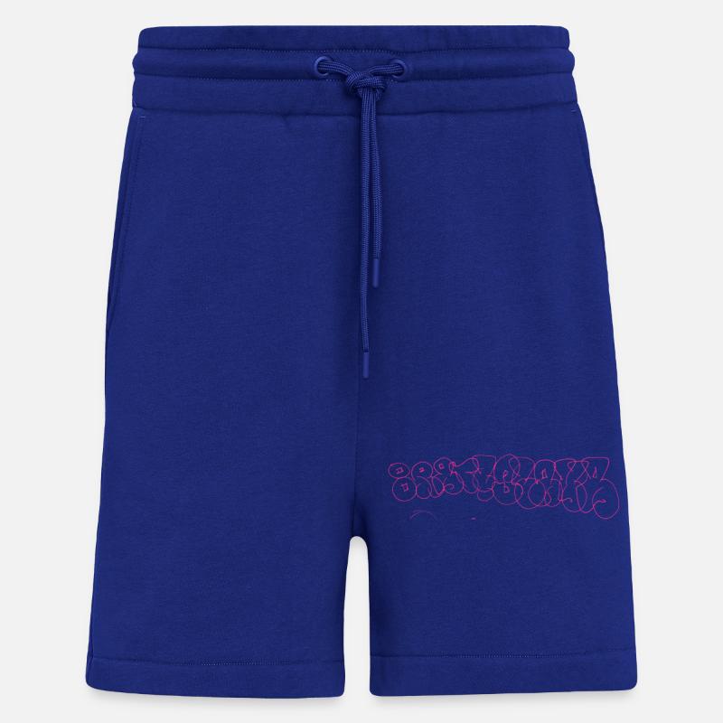 Bratislava Graffiti Souvenir - Shorts - made by SPREAD - Iconic Blue