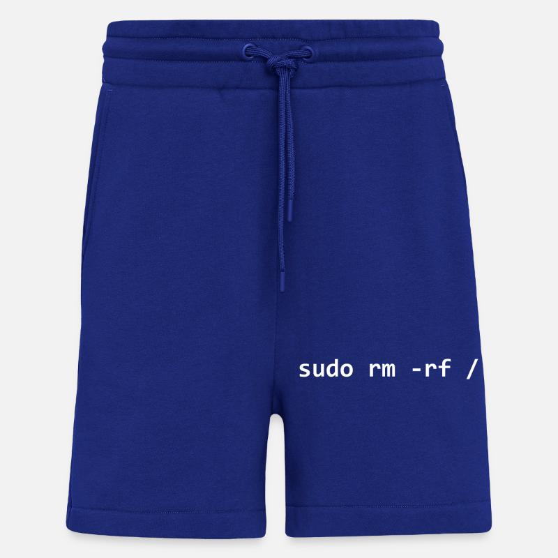 Sudo rm rf - Short bio décontracté fabriqué en UE - Iconic Blue
