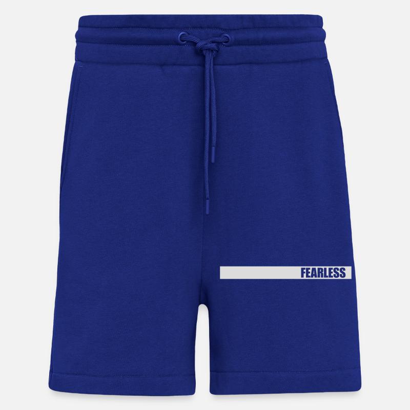 fearless Text Zitat Design - Shorts - made by SPREAD - Iconic Blue