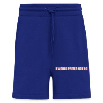 I prefer not to - Shorts - made by SPREAD - Iconic Blue - Front