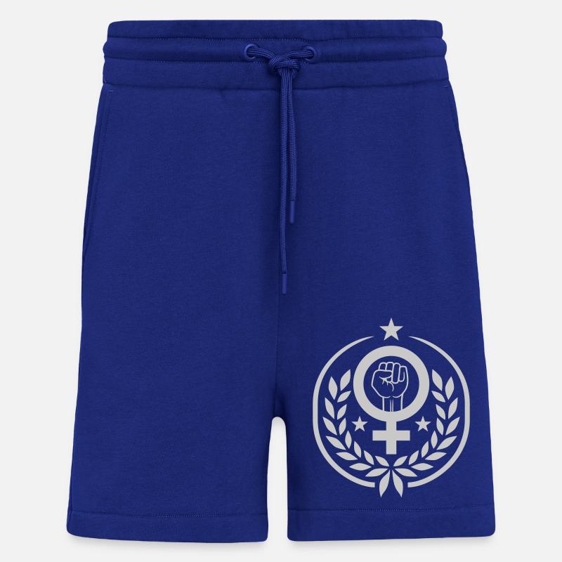 Våbenskjold Symbol Kvinders rettigheder Faust - Organic relaxed shorts made in EU - Iconic Blue